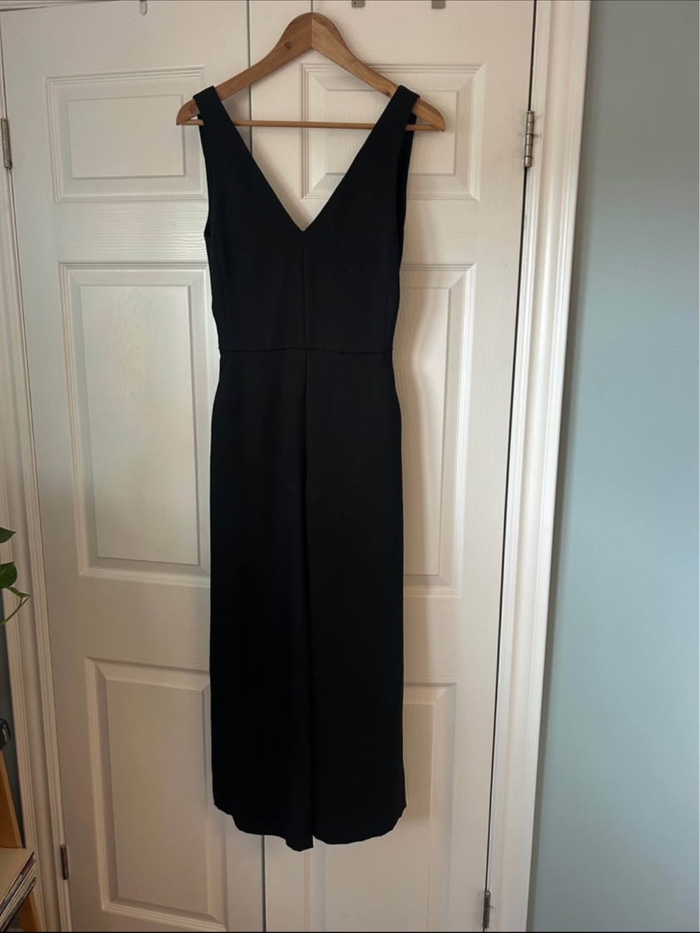 Wilfred Black V-Neck Jumpsuit